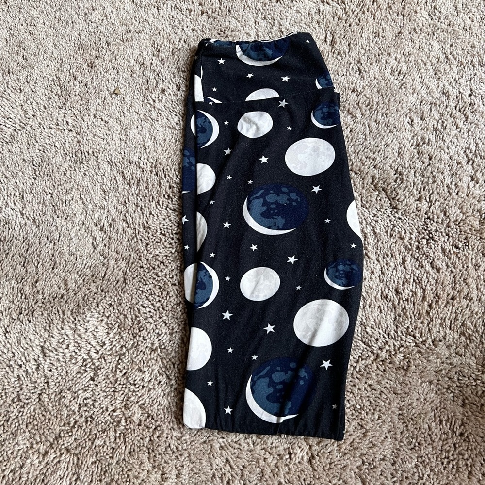 Lularoe OS Moon Leggings Dark Blue